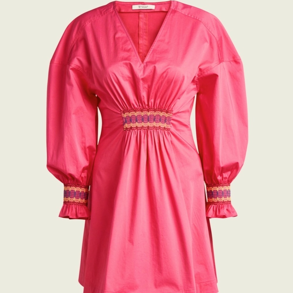 DEREK LAM 10 CROSBY VIBRANT PINK DRESS